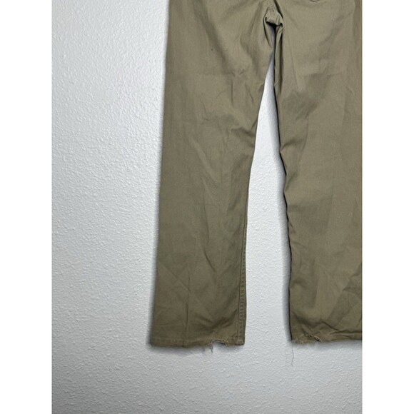 Carhartt Pants Boys Size 12 Tan Canvas Workwear Khaki Adjustable Distressed - Picture 11 of 16